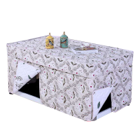 升降取暖茶几电暖茶几专用电炉罩120*70*60cm烤火罩电暖炉套桌布烤火被桌套罩炉子罩【揭盖】