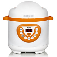 洛贝(luby)LBA-2EPM03阿迪锅高压锅 2L迷你电压力锅小1-2人 白橙色