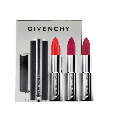 Givenchy 纪梵希口红 小羊皮口红高级定制唇膏307 禁忌之吻漆光口红 小羊皮口红套装3支装304/306/315