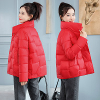 棉服女短款韩版宽松面包服2021年冬季新款小个子棉衣立领棉袄外套