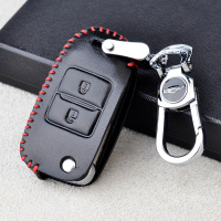 适用于杰狮C500钥匙套上汽红岩杰狮m500货车用品专用真皮钥匙包扣
