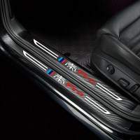 21-22款比亚迪秦PRO汽车槛条内饰改装防踩迎宾踏板边防刮耐磨皮革槛保护贴