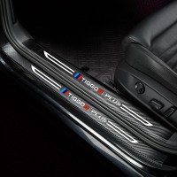 21-22款瑞虎8PLUS汽车槛条内饰改装防踩迎宾踏板边防刮耐磨皮革槛保护贴