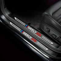 专用于2021款远景X3pro汽车槛条内饰改装防踩迎宾踏板边防刮耐磨皮革槛贴