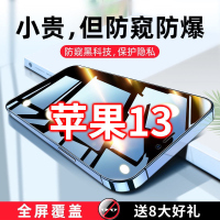 飞膜宝苹果13防窥膜钢化膜promax全屏iPhone十三pm原装ip手机por刚ipone