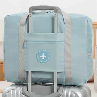 闪电客大容量旅行包女可折叠行李待产包收纳袋子便携手提简约短途拉杆包