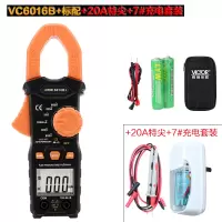 胜利仪器(VICTOR)钳形万用表VC6016B+钳形表高精度数字电流表0.01A-600A标配+20A特尖+7#充电套