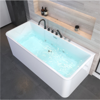 浴缸小户型按摩独立式亚克力理线家浴缸成人家用冲浪保温恒温浴缸