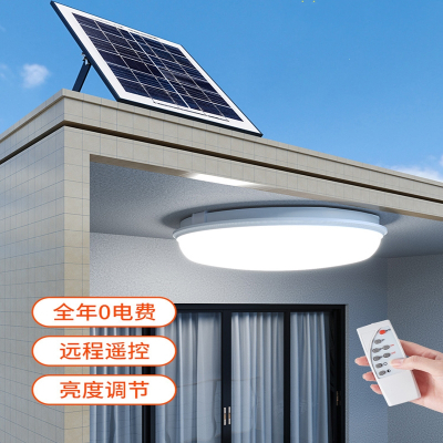理线家太阳能吸顶灯家用室内卧室客厅照明超亮2021新款户外庭院LED灯泡