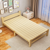 邻小宅折叠床木90cm单人床办公室午休床家用1.2米硬板木质床租房小床