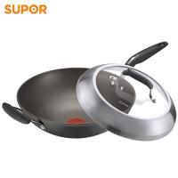 苏泊尔（SUPOR）火红点钛金刚无油烟炒锅PC32HA3 可立盖