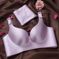 单件or套装一片式无钢圈文胸聚拢无痕内衣厚薄款大码胸罩女 臻依缘