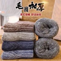 冬季加厚款袜子男袜加绒保暖中筒长袜棉毛圈袜毛袜冬天臻依缘