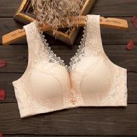 [无磁无铁内衣]薄款背心式无钢圈聚拢调整中模杯文胸女 臻依缘