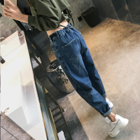 牛仔裤女2019春装新款九分直筒裤子韩版显瘦老爹裤高腰宽松哈伦裤