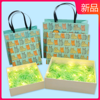 可爱卡通猫咪礼盒圣诞围巾包装盒大号礼品盒空盒生日盒送闺蜜