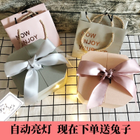 圣诞礼物盒_ins风婚礼闺蜜伴娘女伴手礼物盒空盒口红少女心包装盒