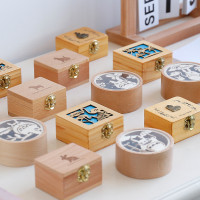 木质复古手摇米魁八音盒发条式音乐盒创意520儿童节送女生日礼品