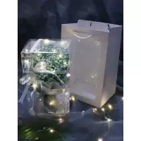 米魁满天星干花永生花礼盒花束花香皂花玫瑰向日葵送妈妈生日女友