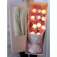 米魁生日女女生女神高端大气的创意礼盒花束送闺蜜精致糖果球花束