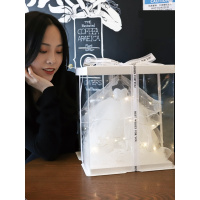 米魁白婚纱十八18岁成年礼迷你模特生日送闺蜜女友女创意礼品礼盒