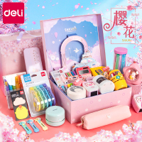 得力(deli)电动卷笔刀文具套装大礼包小学生儿童学习用品幼儿园一年级二年级三四年级开学 用品生日礼盒盲盒