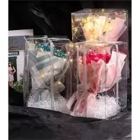 满天星花束干花玫瑰包装送女友朋友闺蜜生日礼物的表白礼盒