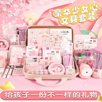 得力(deli)电动文具套装女生高端礼盒礼物生日礼物小学生初中生奖品文具一二