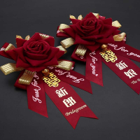 米魁结婚胸花新郎新娘父母家人全套婚礼伴郎伴娘迎宾襟花婚庆用品大全