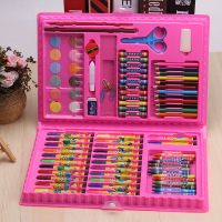 86件套绘画礼盒美术用品儿童画笔水彩笔套装 两色随机发货
