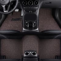 汽车丝圈脚垫18新款奔驰C200LE300LGLC260CLA奥迪A3A4A6LQ5Q3 净雅系列-咖啡色丝圈脚垫 抖音