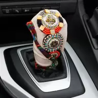 闪电客汽车档把套型自动手动挡套档位套排挡挂档杆套装内饰车用品女 桔色 档把套