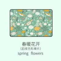 汽车磁性遮阳帘卡通防晒隔热遮阳挡布艺车用遮阳板侧窗遮光板车窗遮阳挡侧挡吉祥三宝-正 春暖花开-后右方形