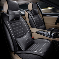 汽车座垫冬季新款亚麻奇瑞A1A5E3E5旗云爱卡瑞虎5四季坐 标准版-橘色