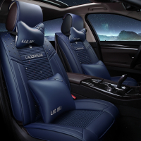标致新408汽车座垫标志3083073013008四季全包座椅垫皮 黑-豪华版
