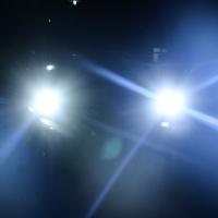 汽车led射灯中网越野改装24V爆闪强光12v货车灯超亮牧马人A柱射灯 60W白光常亮+蓝光爆闪