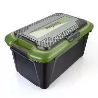 车载用品后备箱储物箱车内置物汽车用品大全收纳箱置物盒 [军绿色]五合一大容量55L