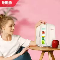 科敏(KEMIN)小冰箱迷你型6L车载面膜化妆品专用小型家用母乳储奶宿舍用 4升(车家两用款)