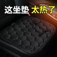汽车加热坐垫单片冬季毛绒无靠背车载座椅usb电加热三件套车垫子(Jws)