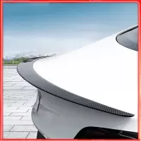 闪电客适用于特斯拉Model3Y碳纤维尾翼高性能P版原厂款包围改装饰丫配件_Model3高性能P版尾翼亮光黑_免打孔