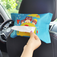 闪电客车载纸巾盒挂式多功能遮阳板车用纸抽盒创意可爱卡通汽车抽纸盒