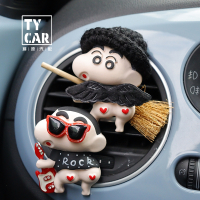 闪电客汽车香薰摆件卡通蜡笔小新车载香水出风口送给女生礼物