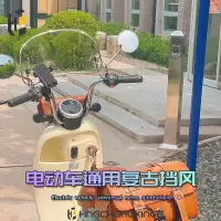 闪电客电瓶车挡风板雅迪dq6冠能台铃绿源小牛爱玛晴天九号电动复古装饰