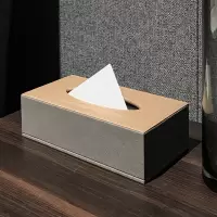 闪电客纸巾盒定制logo皮质商用办公司宾馆简约轻奢餐巾抽纸盒