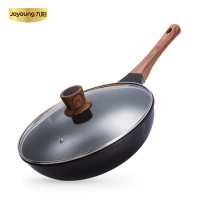 【麦饭石炒锅】Joyoung/九阳CLB3053D麦饭石炒锅30cm无油烟不粘锅（5套/件，整件发货）