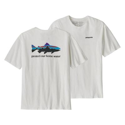 Patagonia巴塔哥尼亚 Water Trout Organic T恤短袖图案舒适透气户外运动轻盈弹性新款37547
