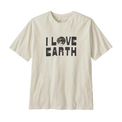 巴塔哥尼亚Patagonia 男士 Earth Love 有机 T 恤短袖圆领字母户外运动舒适透气新款 37669