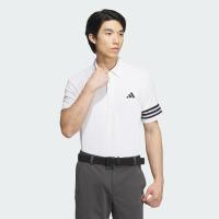 Adidas阿迪达斯AEROREADY 三条纹短袖 POLO 衫 休闲百搭舒适透气耐磨弹性短袖T恤男款IN9058