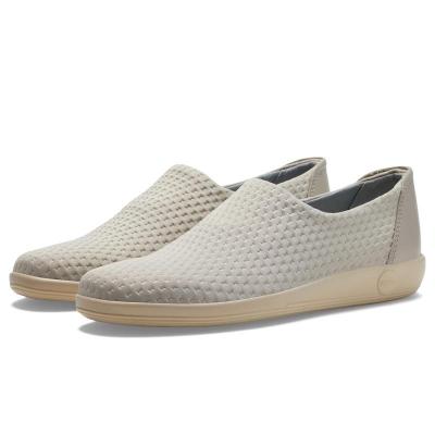 爱步ECCO Soft 2.0 Slip-On Sneaker一脚蹬轻便缓震舒适透气防滑耐磨女款56766522