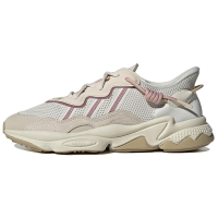 三叶草Adidas Originals Ozweego 防滑减震耐磨轻便 低帮 运动休闲鞋 女款 米紫色 IF0428